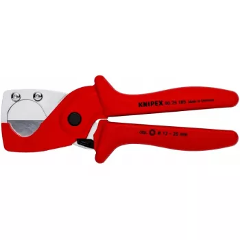 Knipex 90 25 185 vamzdžių pjaustytuvas, plienas, plastikas, raudonas, 1,2 cm - 18,5 cm