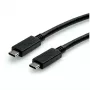 USB kabelis ROLINE 11.02.9056 0,5 m USB 3.2 Gen 2 10 Gbit/s USB C juodas