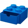 LEGO dėklas stalčiui 4, mėlynas, su smaigeliais