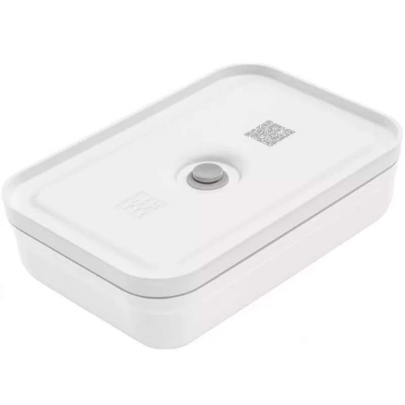 Pietų dėžutė ZWILLING FRESH & SAVE 1 L, plastikinė su silikoniniu sandarikliu, pilka/balta