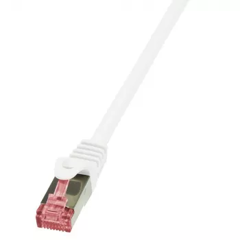 Tinklo kabelis LogiLink 0,25 m RJ-45 Cat6 S/FTP Baltas