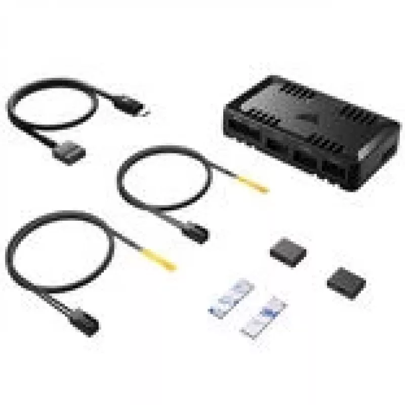 Ventiliatorių valdiklis CORSAIR COMMANDER DUO ARGB iCUE LINK Hybrid – adresuojamas RGB, iCUE integracija