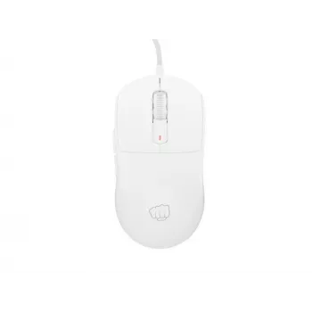 Žaidimų pelė Fury Tanto T4 – 12000 DPI, RGB, balta, USB