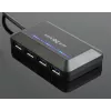 USB šakotuvas GEMBIRD ACT-HUB3C-4P — USB 3.2 Gen 1 Type-A į 4 × USB 3.2 Gen 1 Type-C, 5000 Mbit/s, juodas