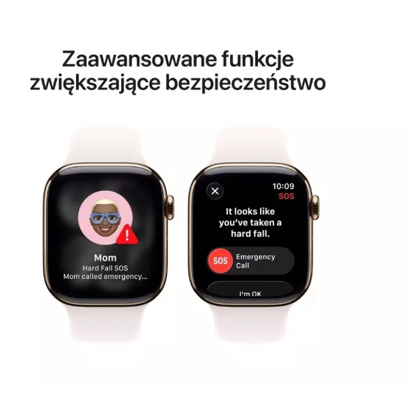 Išmanusis laikrodis Apple Watch Series 11 GPS + Cellular 42mm Auksinis titano korpusas Šviesiai rožinis sportinis dirželis M/L