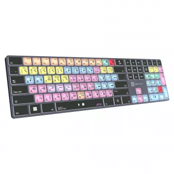 Mechaninio stiliaus pilno dydžio klaviatūra LogicKeyboard LKB-PT-TPC, USB + Bluetooth, QWERTZ vokiškas, juoda