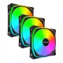 MONTECH RX120 PRO Black 120mm ARGB 3 vnt. rinkinys