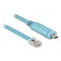 Serijinis kabelis DeLOCK 63914 USB Type-C – RJ45 3 m mėlynas
