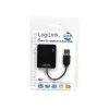 USB 2.0 4 prievadų šakotuvas LOGILINK UA0139, juodas