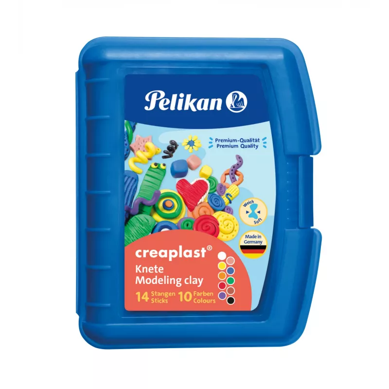 Modelino molis Pelikan Creaplast 240 g įvairiaspalvis 14 vnt.