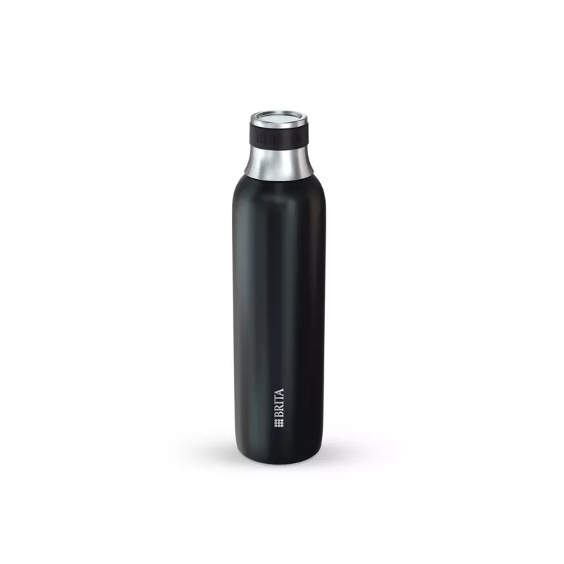 BRITA karbonizavimo butelis 650 ml, nerūdijantis plienas, juodas, tinkamas plauti indaplovėje