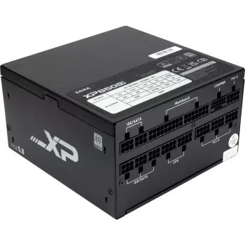 SAMA XPH-850A, maitinimo blokas 1x 12 kaiščių didelės galios GPU, 3x PCIe, kabelių valdymas, 850 W