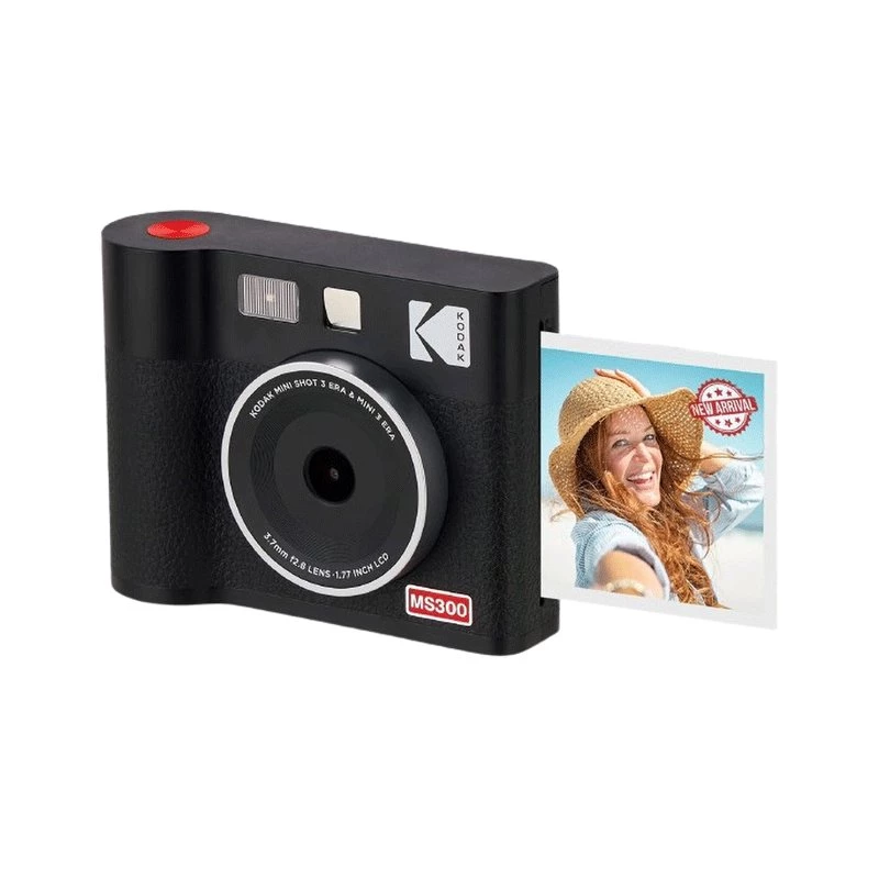 Momentinė kamera Kodak Mini Shot 3 Era – juoda, 4PASS spausdinimo technologija