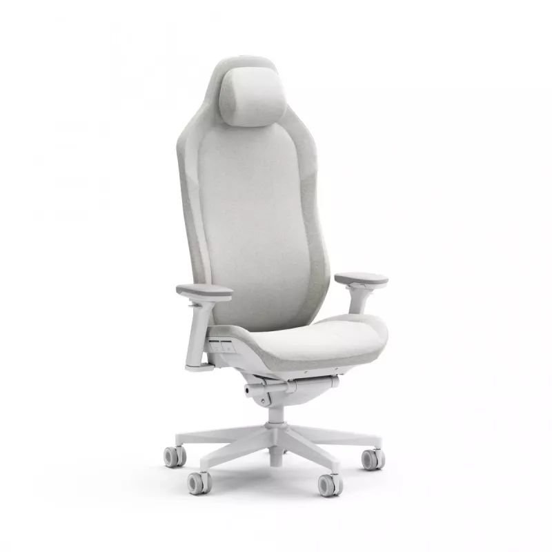 Fractal Design FD-CH-RE1F-02 žaidimų kėdė, balta, paminkštinta sėdynė