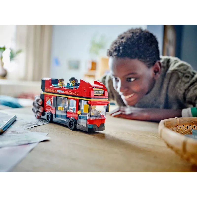 LEGO City Raudonas dviaukštis apžvalginis autobusas 60407