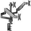 Monitorio laikiklis ant stalo ONKRON G280-B, 33–81,3 cm (13–32 colių), spaustuvas/įvorė, iki 24 kg, VESA 75×75–100×100