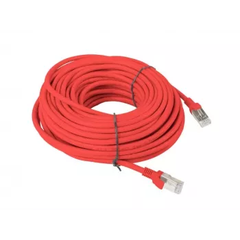 LANBERG RJ-45 Cat5e jungiamasis kabelis PCU5-10CC-3000-R, U/UTP, CCA laidininkai, 30 m, raudonas