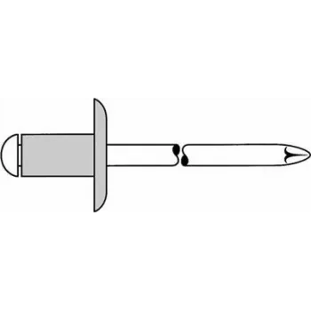 Aklakniedė GESIPA 5,0x10,0 mm K14 aliuminis/nerūdijantis plienas, 250 vnt.