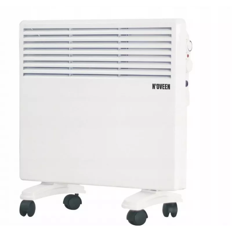 N'OVEEN CH3350 1000W elektrinis konvektorinis šildytuvas su termostatu, nešiojamas, montuojamas ant sienos