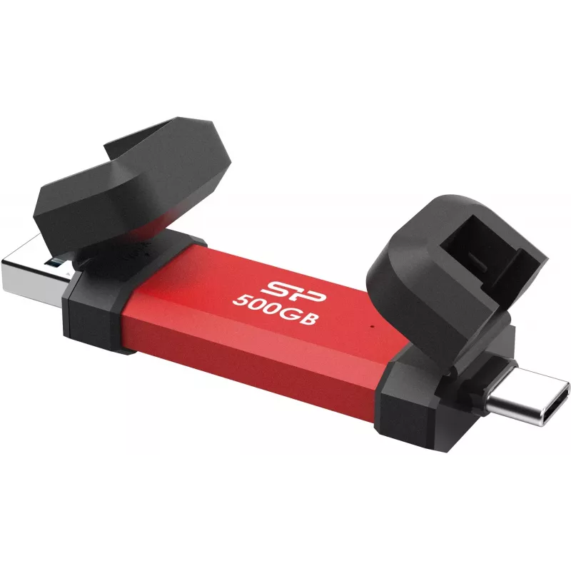 Nešiojamas SSD Silicon Power DS72 500GB, USB-C/USB-A 3.2 Gen 2