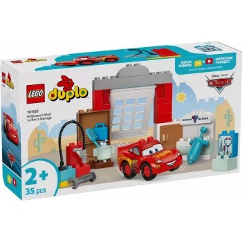 LEGO DUPLO 10456 Disney McQueen's Visit to Doc's Workshop statybinis žaislas — 35 dalių, nuo 2 metų, dideli kaladėliai