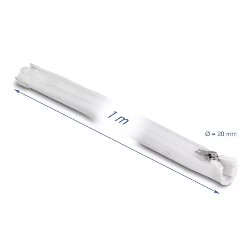 Pintas rankovas DeLOCK 20821 1 m x 20 mm baltas