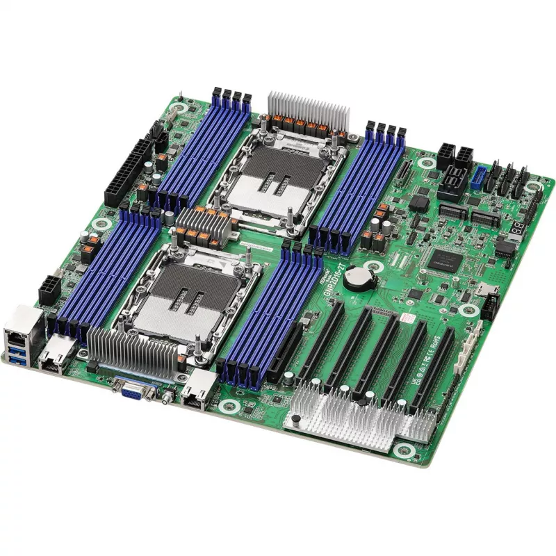 Motininė plokštė ASRock GNR2D16-2T, Intel SoC, LGA 4710 (Socket E2), EEB, 16 DDR5 lizdų, iki 128 GB, 10Gb Ethernet