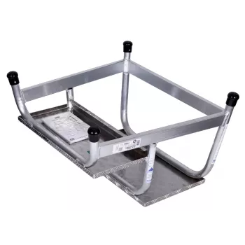 Pakojinė kopėčios Krause 805027, aliuminės, 2 pakopos, max apkrova 150 kg, 680 mm ilgis, 41 cm aukštis