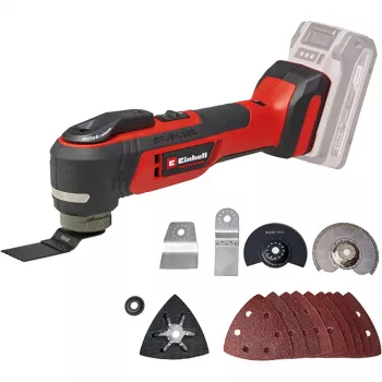 Įrankis daugiafunkcis EINHELL TP-MG 18 Li BL Solo — 18 V Ličio jonų, šlifavimas, poliravimas, pjovimas, 1,08 kg, juoda/raudona
