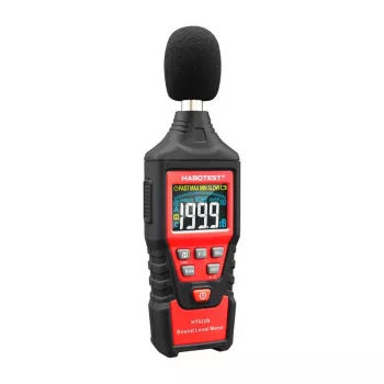 Skaitmeninis decibelmatis Habotest HT622B – garso lygio matuoklis su A/C svertine ir USB sąsaja