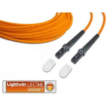 Lightwin LWL šviesolaidinis duplex pataikinis kabelis, MM OM2, MTRJ - MTRJ, 2,0 m