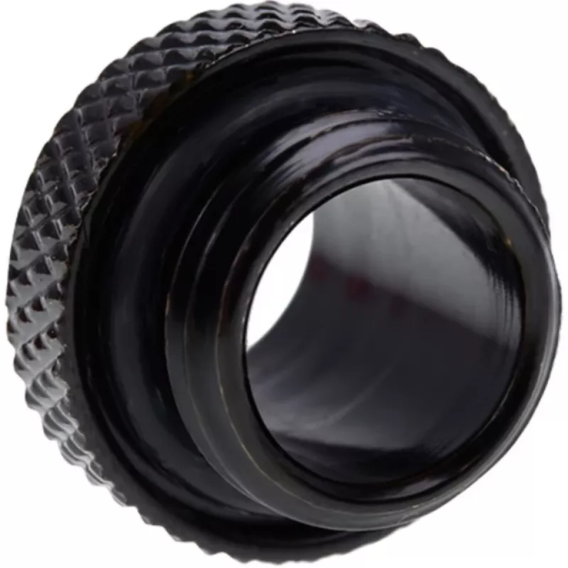 Alphacool 17399 dvigubas spenelis 1/4 inch matinis juodas