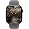 Apple Watch Series 10 GPS + Cellular 42mm Natural Titanium korpusas su Stone Grey Sport apyranke - S/M (MWXD3QF/A)