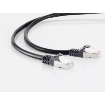 Tinklo kabelis ShiverPeaks CAT 7 0,5 m S/FTP juodas halogeninis