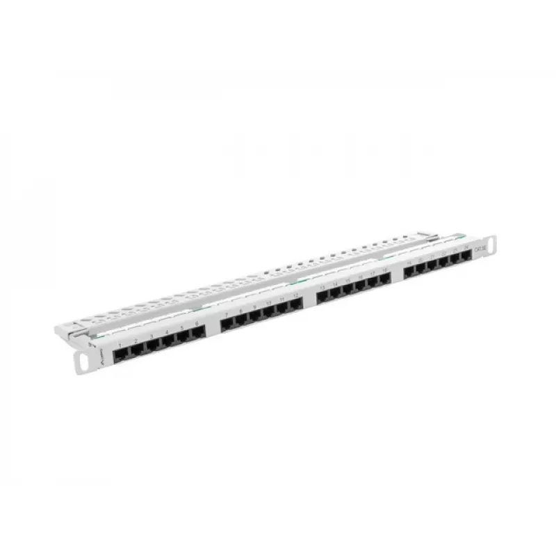 Pataisų skydelis Lanberg PPU5-0024-S 24 prievadų Cat5e 0,5U 19 inch