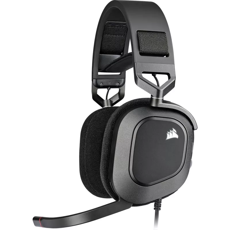 Ausinės CORSAIR HS80 RGB USB Headset Carbon