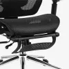 Ergonomiška besisukanti kėdė mark adler MA-EXPERT 5.7 – tinklinis biuro krėslas su reguliuojamu aukščiu, galvos atrama, porankiais, pakojine, juoda