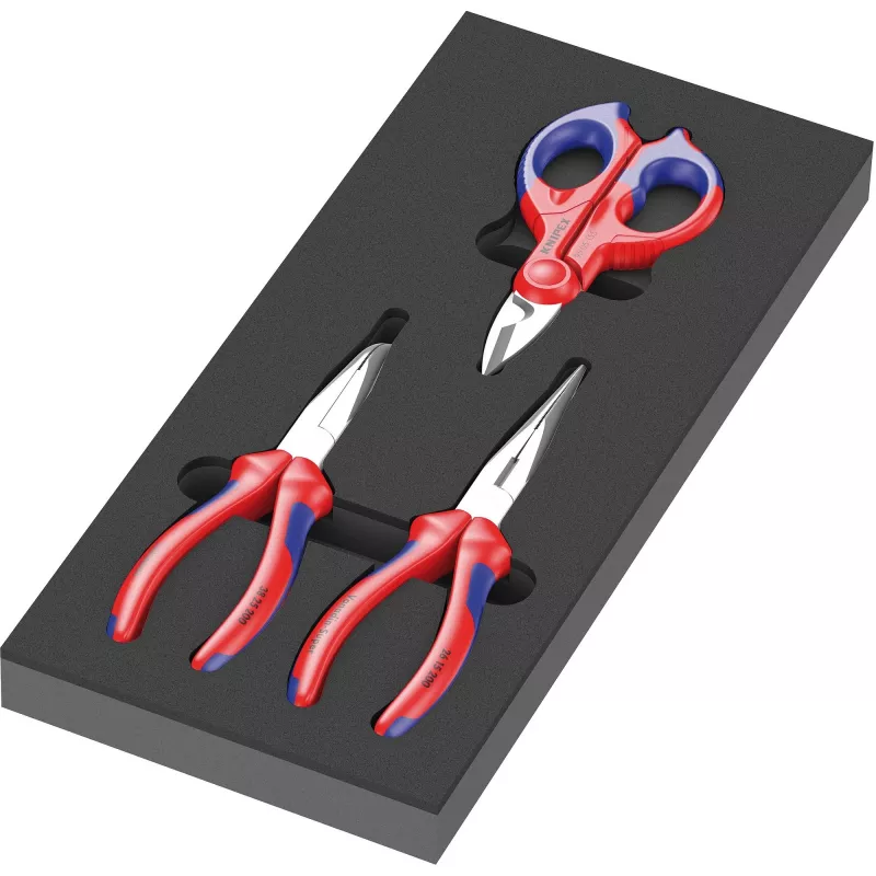 Įrankių dėklas su replėmis Wera 05150181001, mėlyna/raudona, 172x392x38 mm