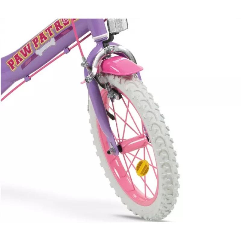 Vaikiškas dviratis 14 inch Paw Patrol Violetinis 1480 Mergaitėms TOIMSA