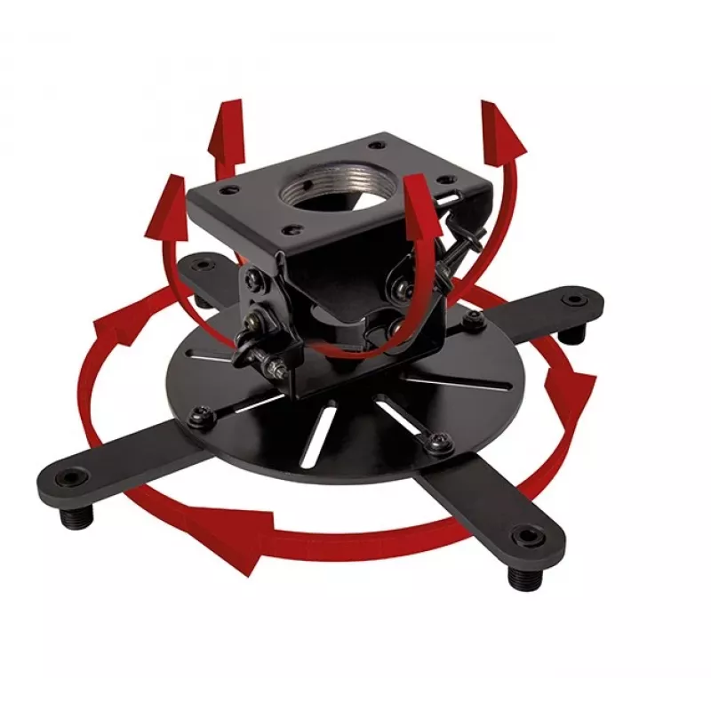 Lubinis projektoriaus laikiklis B-TECH BT899-XL – 25 kg, juodas