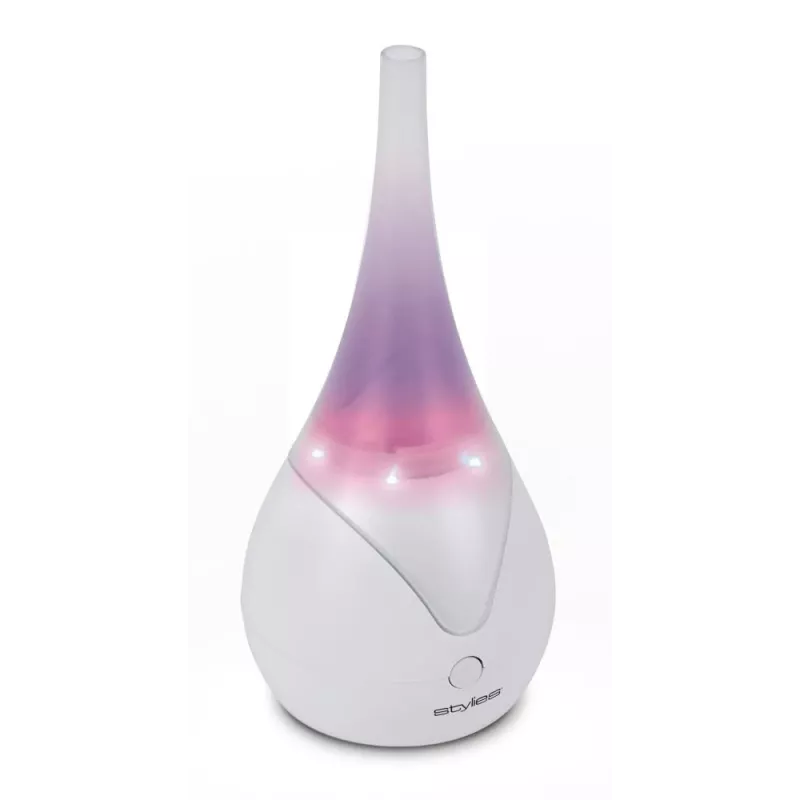Aromadifuzeris Stylies Luna White – ultragarsinis difuzorius, Ø 10 cm, A 215 mm, 6 W, 220 g