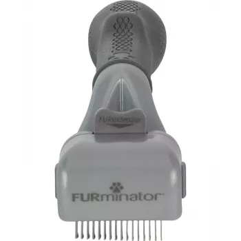 Iškaršymo įrankis FURminator Adjustable katėms ir šunims – nerūdijančio plieno ašmenys, ergonomiška neslystanti rankena, 185 g, visų tipų kailiams