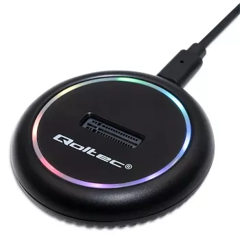 Qoltec 52275 M.2 SSD diskų dokavimo stotis, SATA/NVMe, USB-C