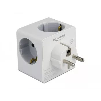 Maitinimo adapteris su kištuku F tipu DeLOCK 11496 2 USB prievadai 5V 2,4A 3A
