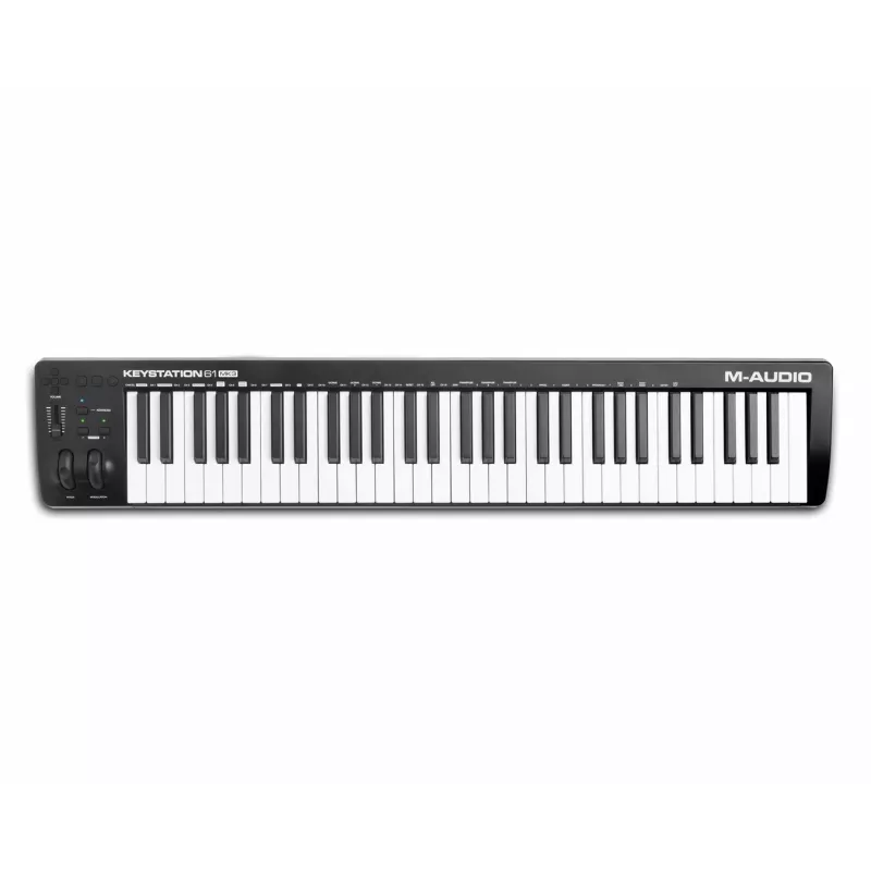 M-AUDIO Keystation 61 MK3 MIDI klaviatūra 61 klavišų USB Juoda, Balta
