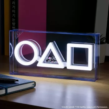 Stalinė ir pakabinama lempa Paladone LED neon šviesa Squid Game dizainas PP13775SG