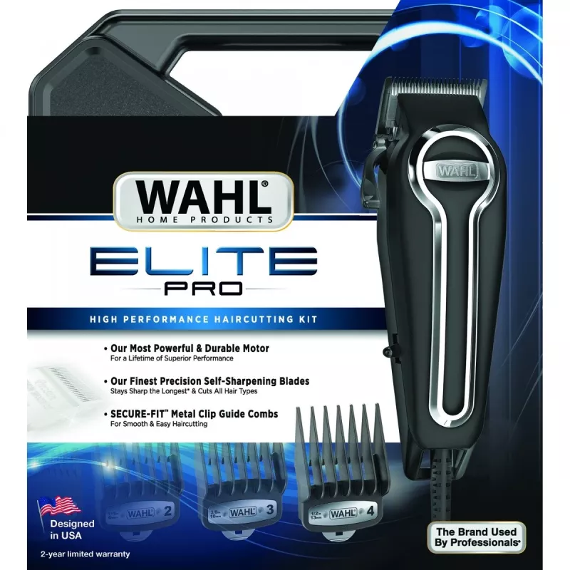 Plaukų kirpimo mašinėlė Wahl Elite Pro Black 11, 1 mm iki 2,5 cm, AC 230V