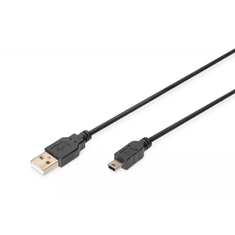 Jungiamasis laidas USB A / miniUSB B M/M 1 m juodas