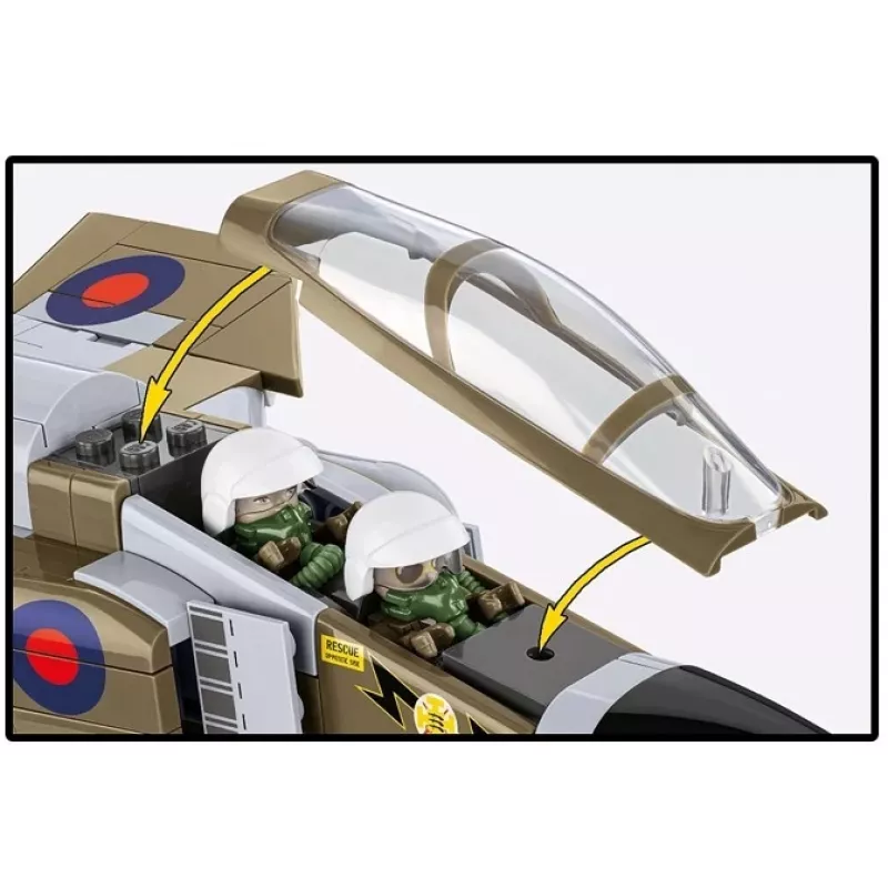 Cobi Blocks F-4M Phantom II karinis lėktuvas, 728 dalių konstravimo rinkinys