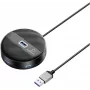 Renkforce RF-USBH-400 4 prievadų USB 3.0 šakotuvas, juodas matinis (RF-6266640)
